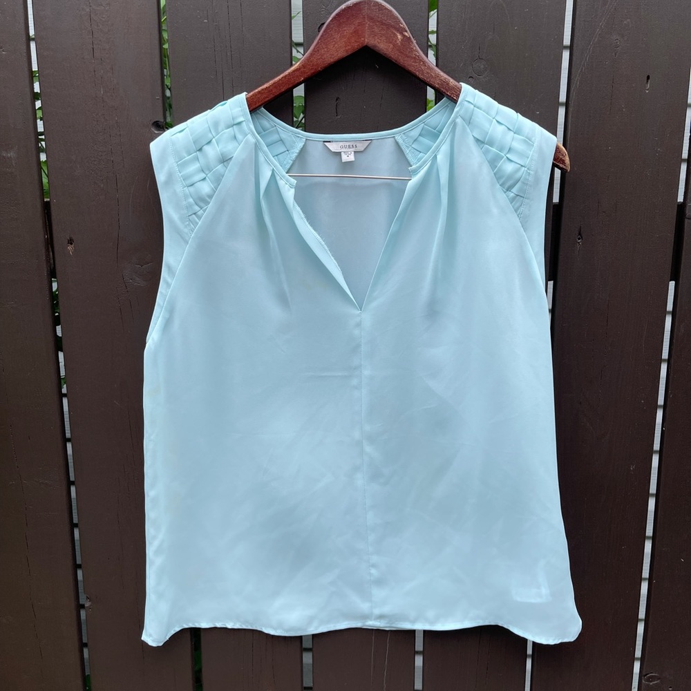 Guess Light Blue Tank Top